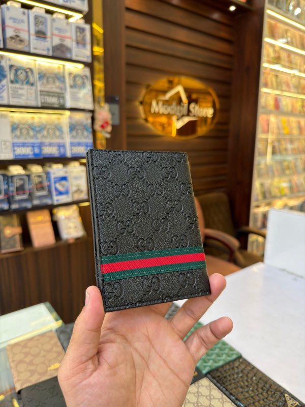 GG strip embossed passport holder - Image 3