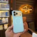 Silicone mag-safe (Neon ice-blue)