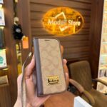 CO flip case (Cream & Brown)