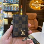 LL.V 3 fold card holder (Check Brown)