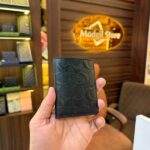CO embossed mini wallet (Black)