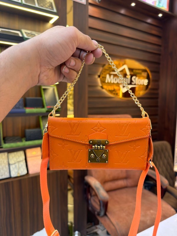 LL.V embossed ,metal buckle sling case (Orange) - Image 2