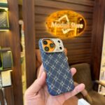 Kevlar texture case with camera protection (Blue)