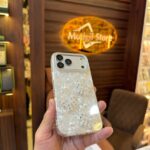 White pearl & butterfly case