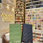 GG lining embossed long wallet
